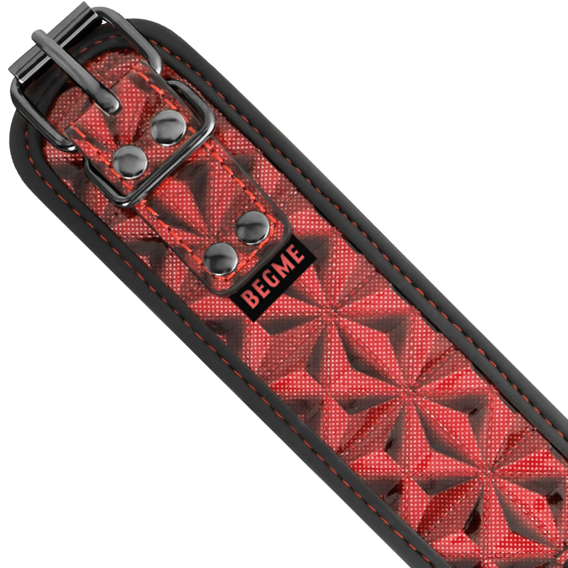 BEGME — Red Edition collar cuero vegano con forro de neopreno