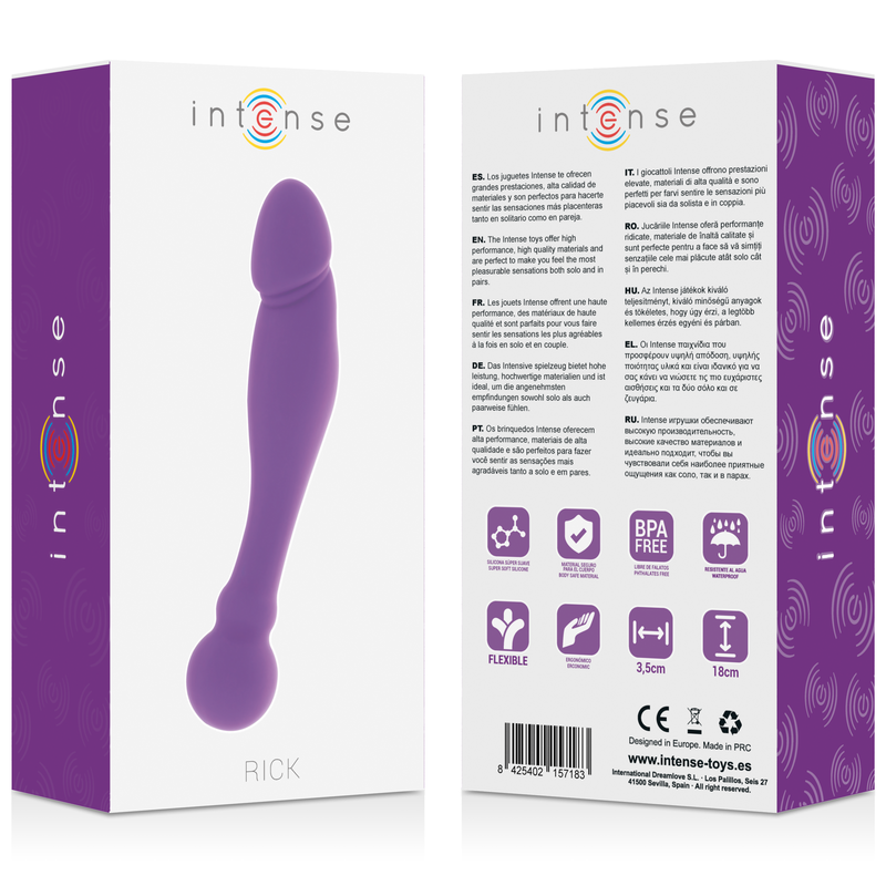 Intense Silicone Rick Dual — estimulador dual lila