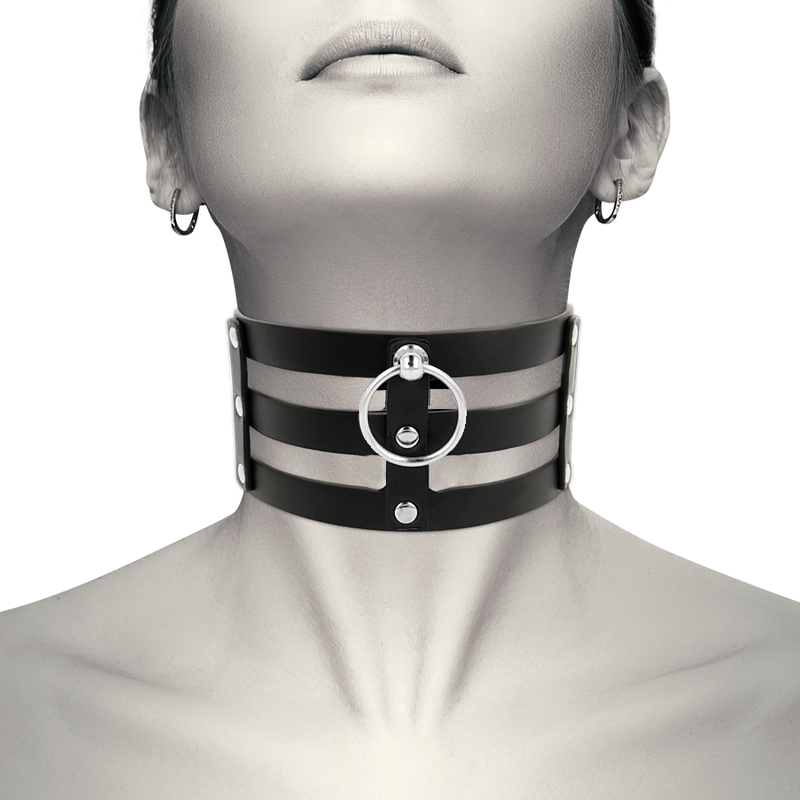 COQUETTE CHIC DESIRE — Choker cuero vegano estilo fetish