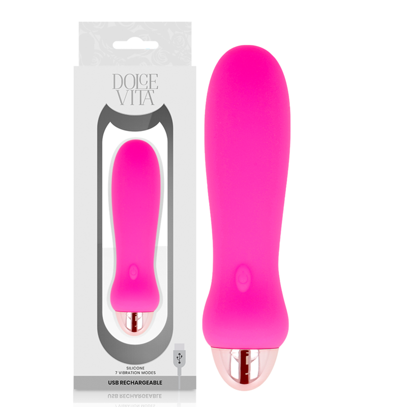 Dolce Vita Five — vibrador recargable 7 velocidades rosa