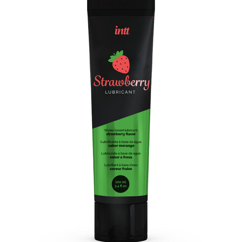 INTT Lubricants — lubricante íntimo base de agua sabor a fresa 100 ml