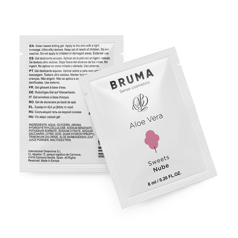 BRUMA — gel deslizante con aloe vera sabor a nube 6 ml