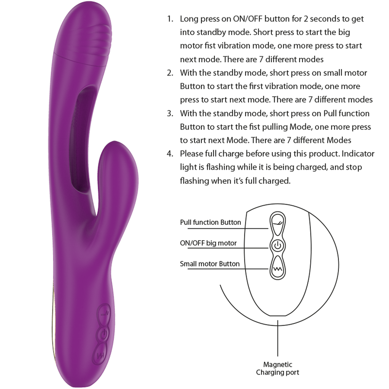 INTENSE Apolo — vibrador multifunción con lengua oscilante