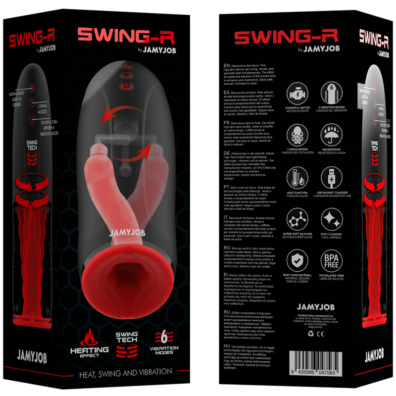JAMYJOB Swing-R — masturbador con calor, oscilación y vibración