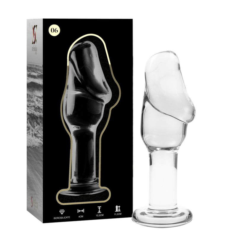 Nebula Series by Ibiza — Modelo 6 plug de cristal transparente