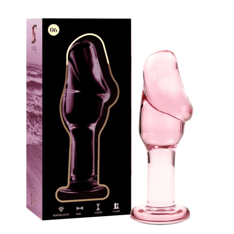 Nebula Series by Ibiza — Modelo 6 plug de cristal rosa