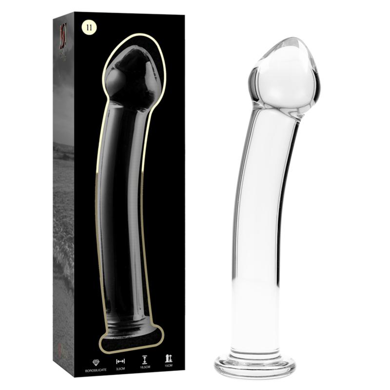 Nebula Series by Ibiza — Modelo 11 dildo de cristal transparente