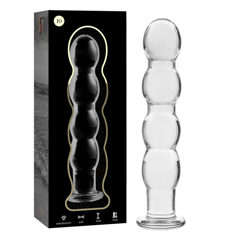 Nebula Series by Ibiza — Modelo 10 dildo de cristal transparente
