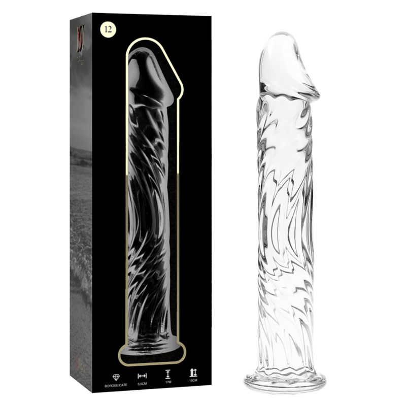 Nebula Series by Ibiza — Modelo 12 dildo de cristal transparente