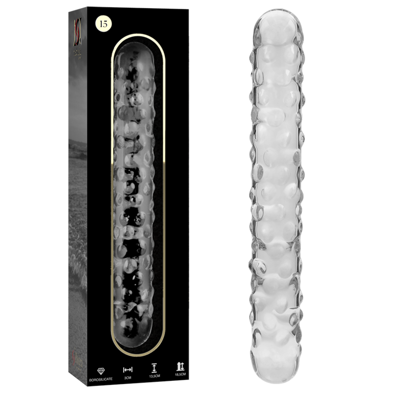 Nebula Series by Ibiza — Modelo 15 dildo de cristal transparente