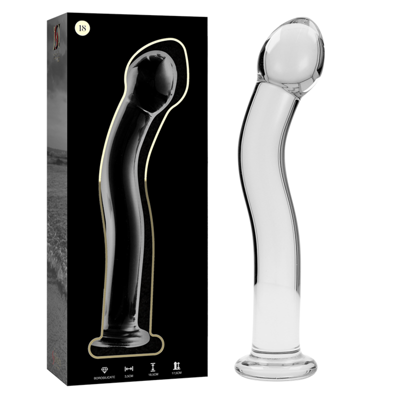 Nebula Series by Ibiza — Modelo 18 dildo de cristal transparente