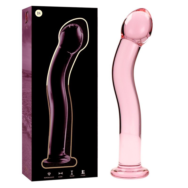Nebula Series by Ibiza — Modelo 18 dildo de cristal rosa
