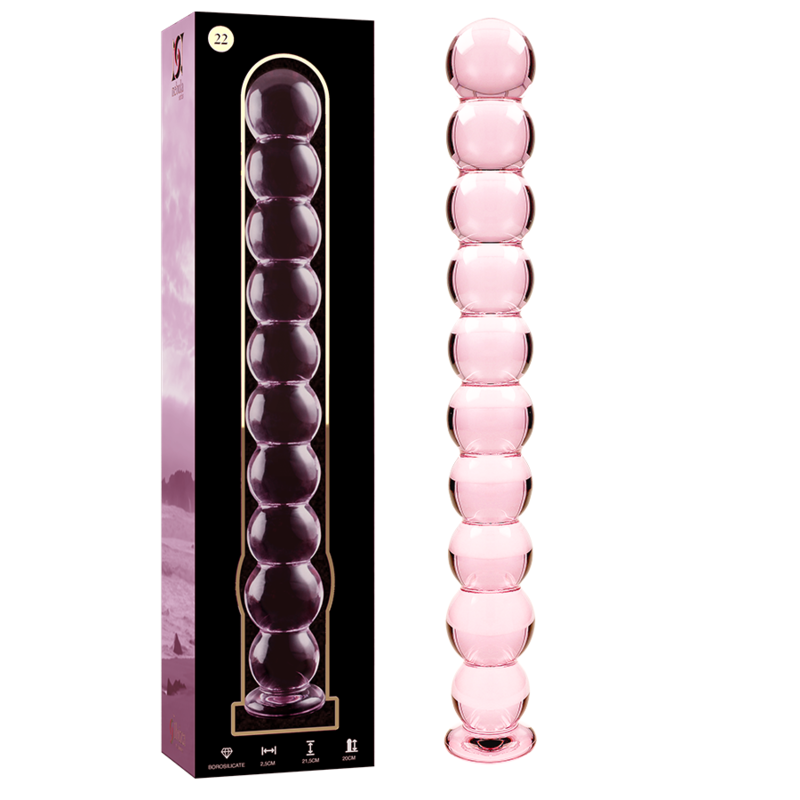 Nebula Series by Ibiza — Modelo 22 dildo de cristal rosa