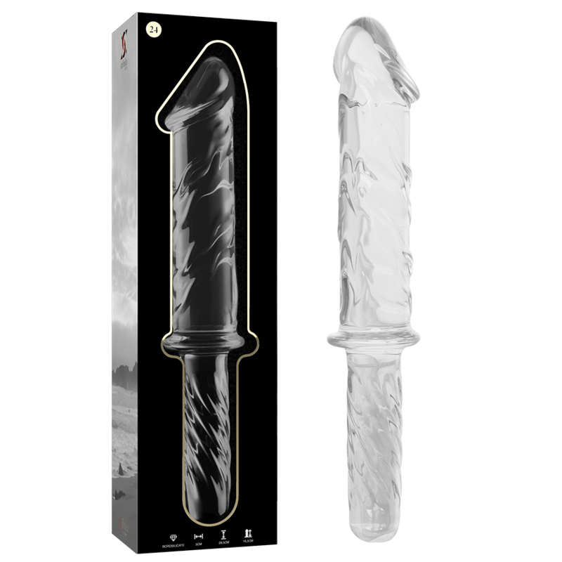 Nebula Series by Ibiza — Modelo 24 dildo de cristal transparente
