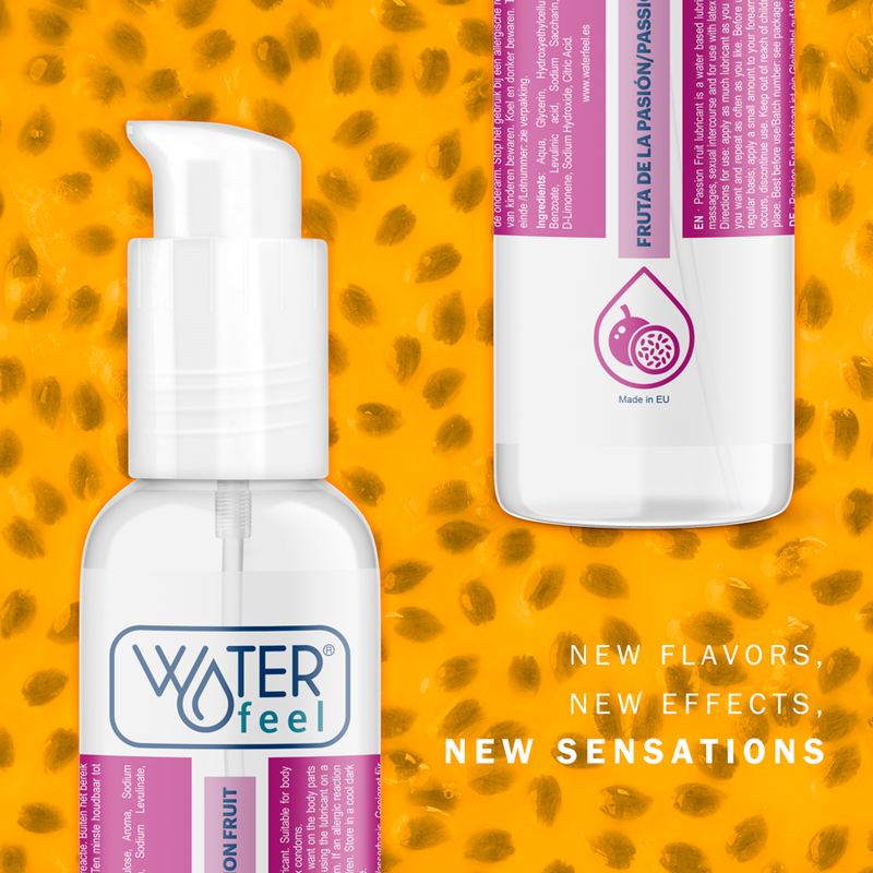 Waterfeel — lubricante base agua sabor fruta de la pasión 175 ml