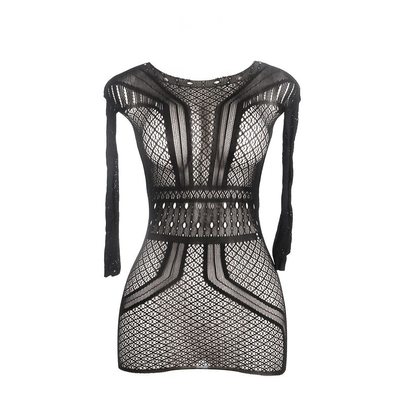 Subblime — Vestido corto de rejilla con espalda descubierta talla única