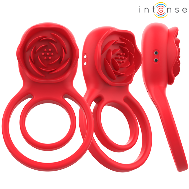 INTENSE - Gail rosa estimuladora 10 vibraciones rojo con control remoto
