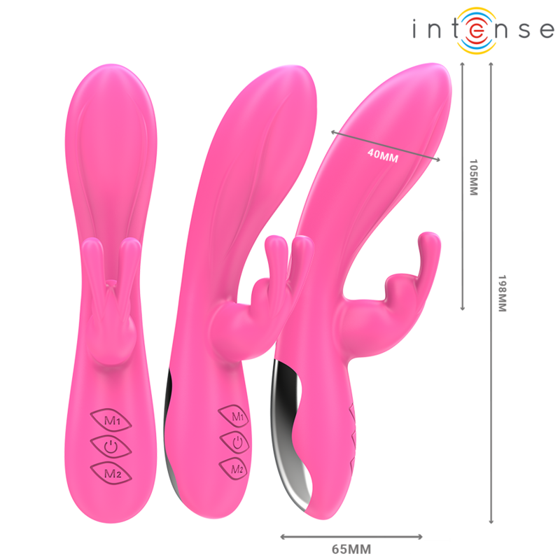 INTENSE Randall — vibrador rabbit 10 vibraciones rosa
