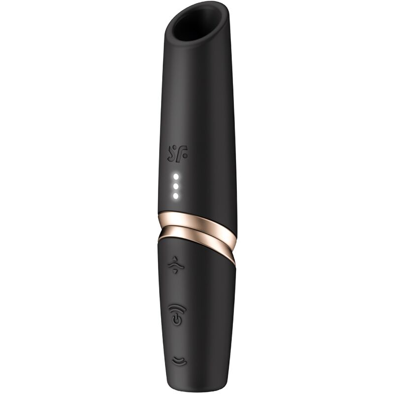 SATISFYER - Perfect Kiss estimulador clitorial por ondas negro / dorado