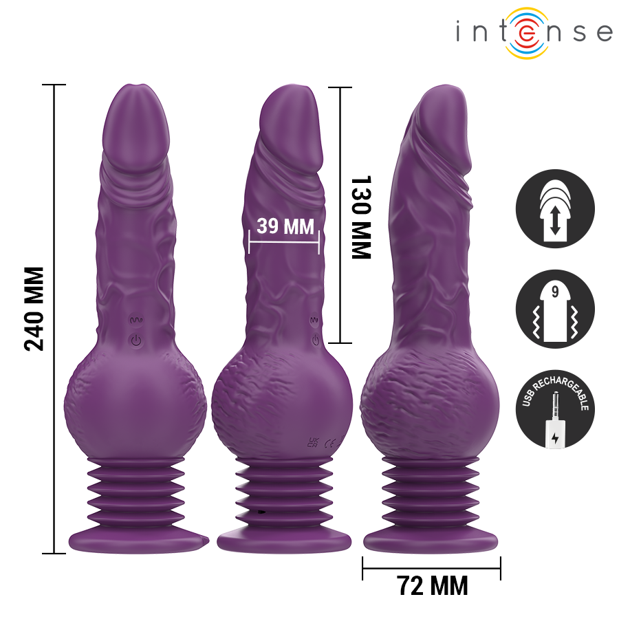 INTENSE Tatum — vibrador multifunción Up & Down morado
