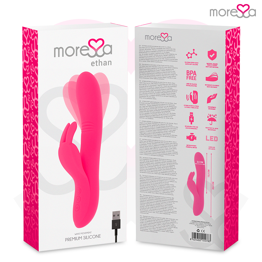 MORESSA - Ethan efecto wave más potente vibración premium silicone recargable