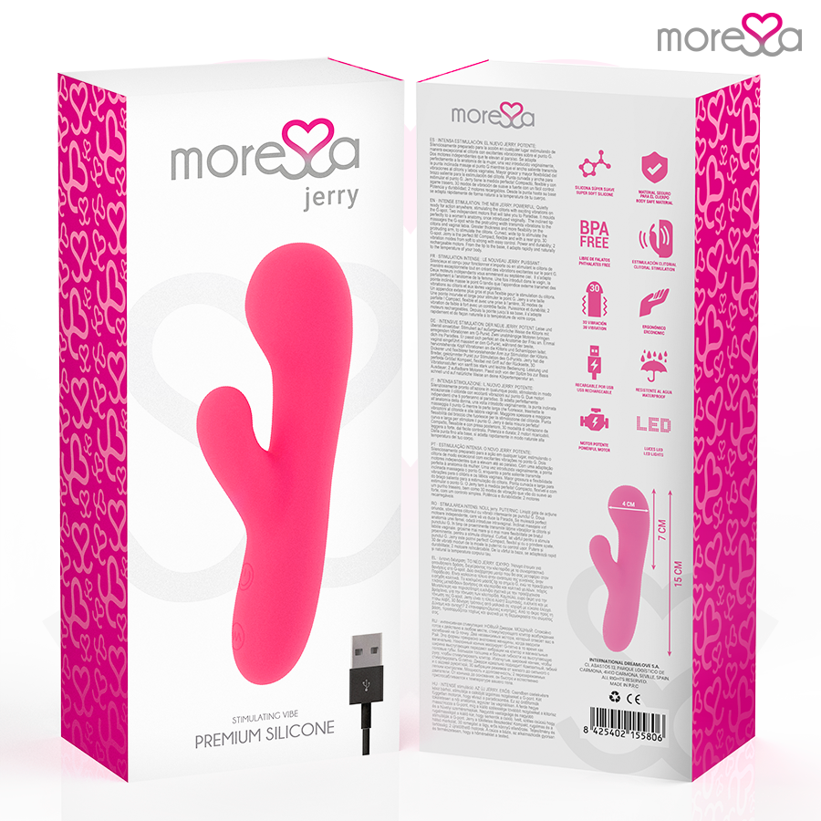 MORESSA - Jerry Clip vibrador punto G y clítoris premium silicone recargable
