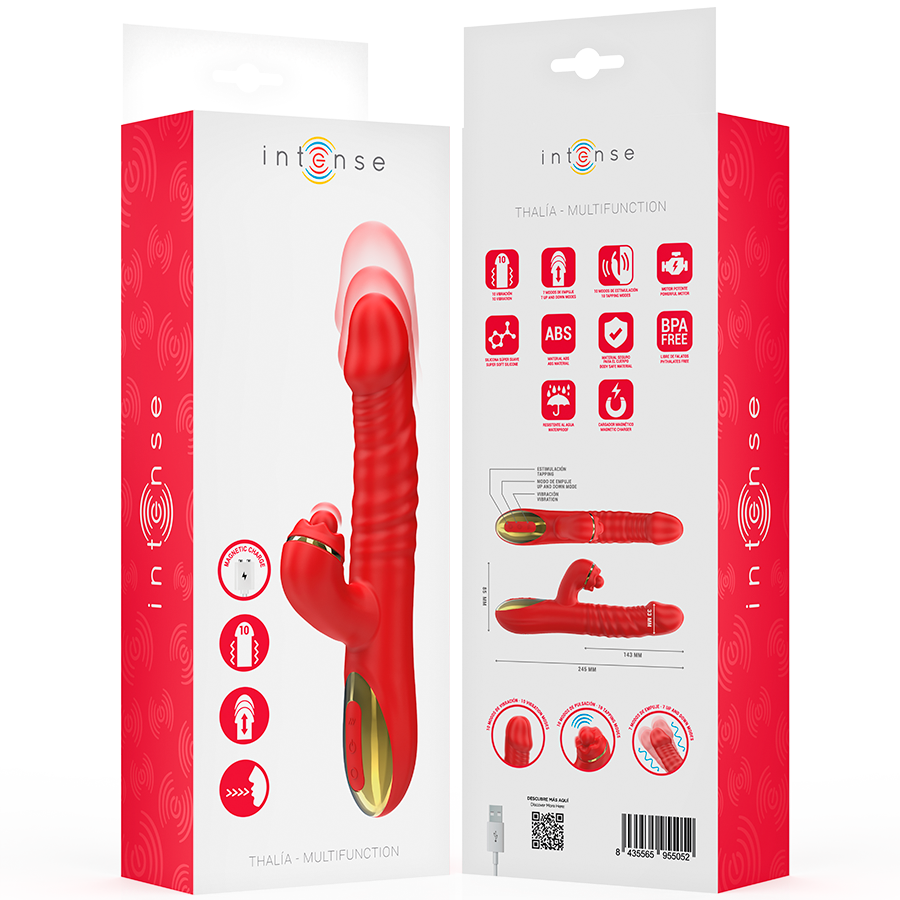 INTENSE - Thalia vibración, empuje & estimulación rojo