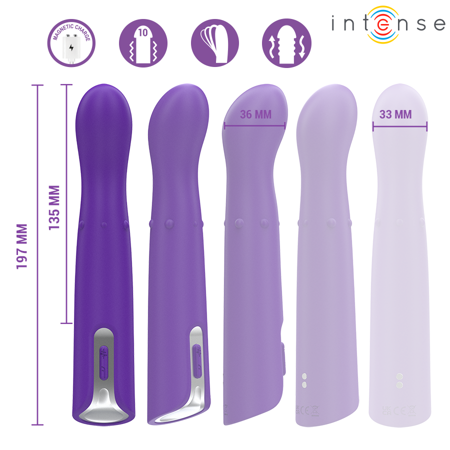 INTENSE Helena — vibrador Up & Down con beads internos