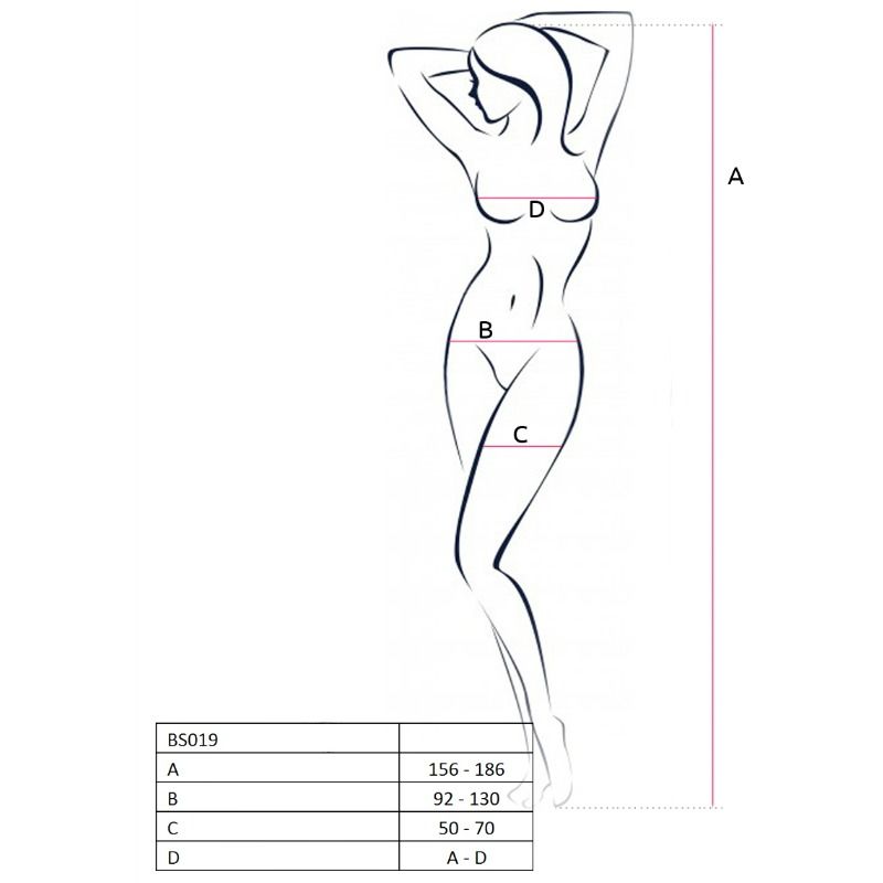 Passion — Woman bodystocking negro talla única