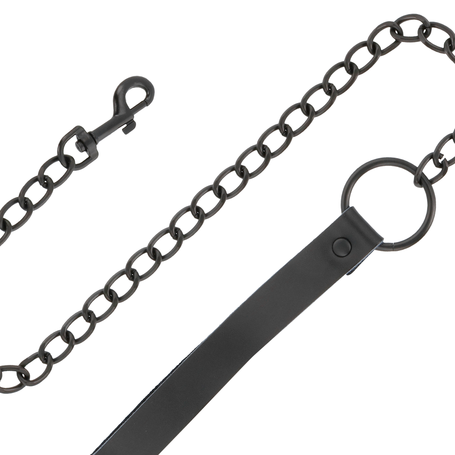 DARKNESS — Collar con cadena negro 2
