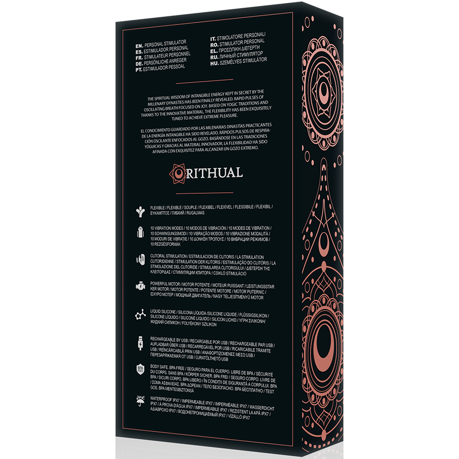 RITHUAL - Anusara motor dual recargable 2.0 negro
