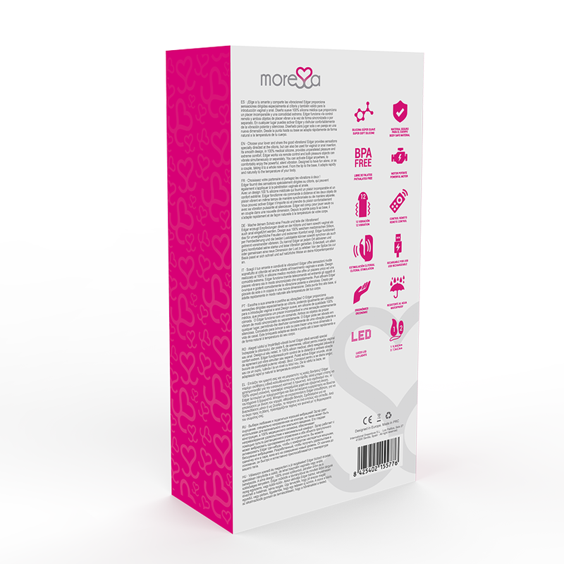 MORESSA - Edgar set duo huevo remoto y mando con vibración incorporada premium silicone control remoto