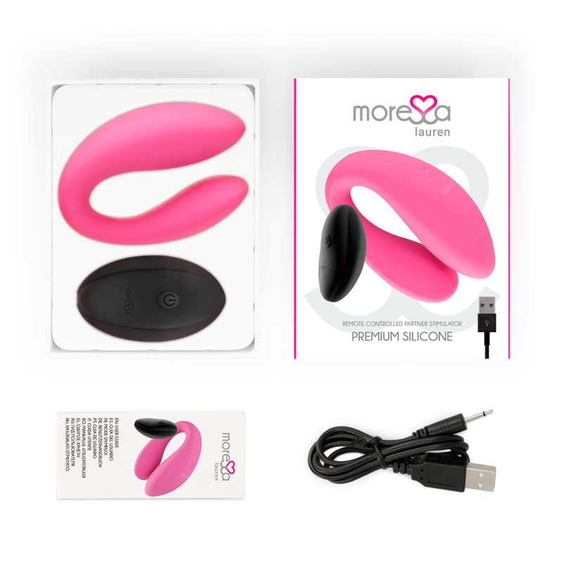 MORESSA Lauren — estimulador para parejas con control remoto y doble motor