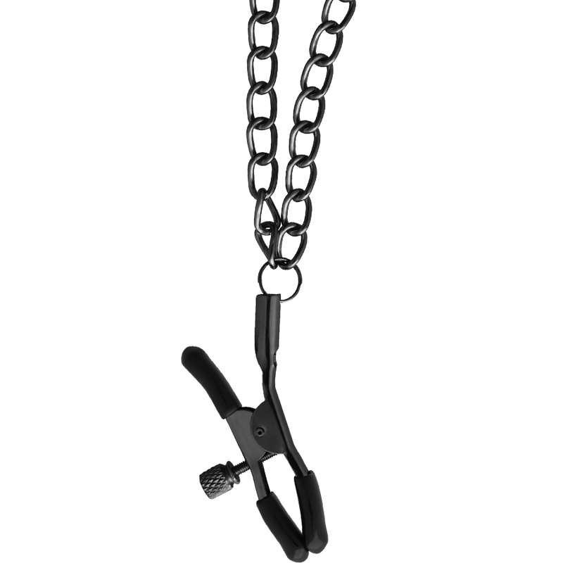 BEGME — Red Edition collar con cadenas y pinzas pezones con forro de neopreno
