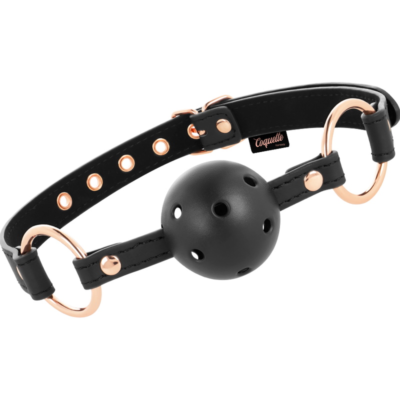 COQUETTE CHIC DESIRE - Fantasy mordaza transpirable cuero vegano