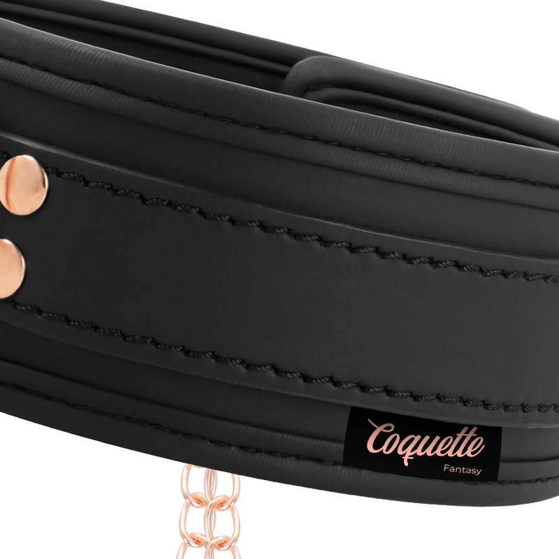 COQUETTE CHIC DESIRE — Fantasy collar con pinzas pezones con forro de neopreno