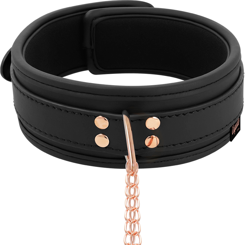 COQUETTE CHIC DESIRE — Fantasy collar con pinzas pezones con forro de neopreno