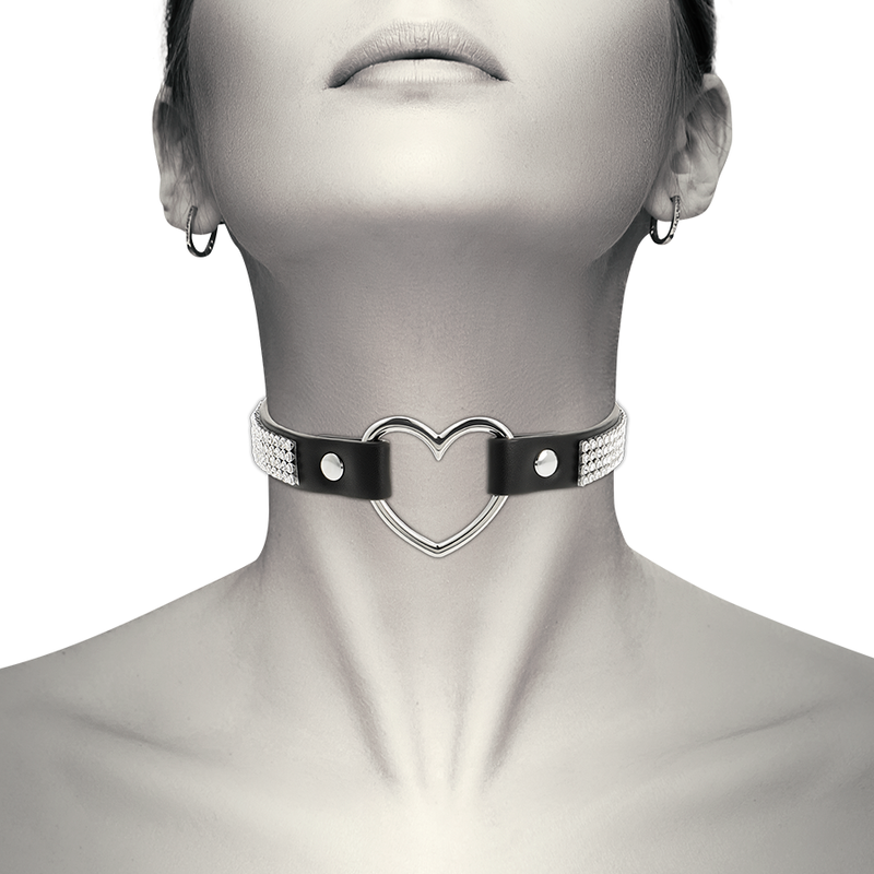 COQUETTE CHIC DESIRE — Choker cuero vegano corazón