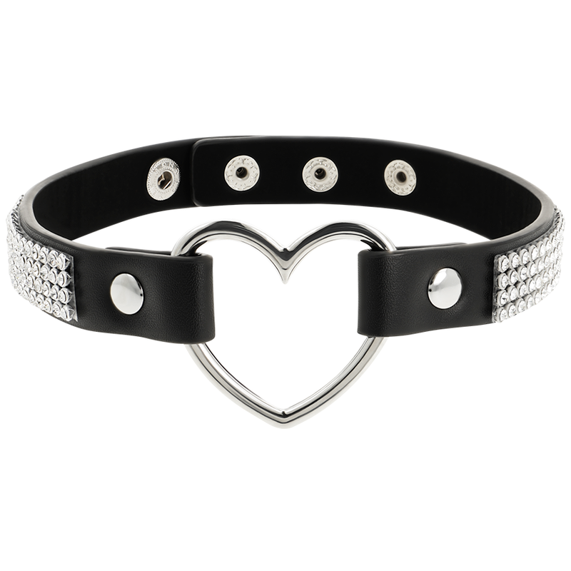 COQUETTE CHIC DESIRE — Choker cuero vegano corazón