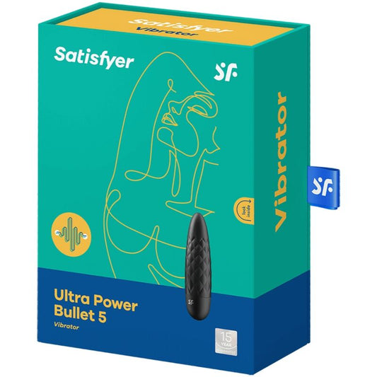 SATISFYER - Ultra Power Bullet 5 bala vibradora negra