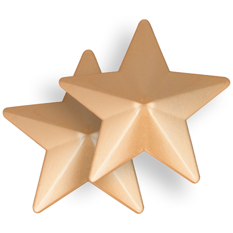 COQUETTE Chic Desire — cubrepezones metal estrellas dorados