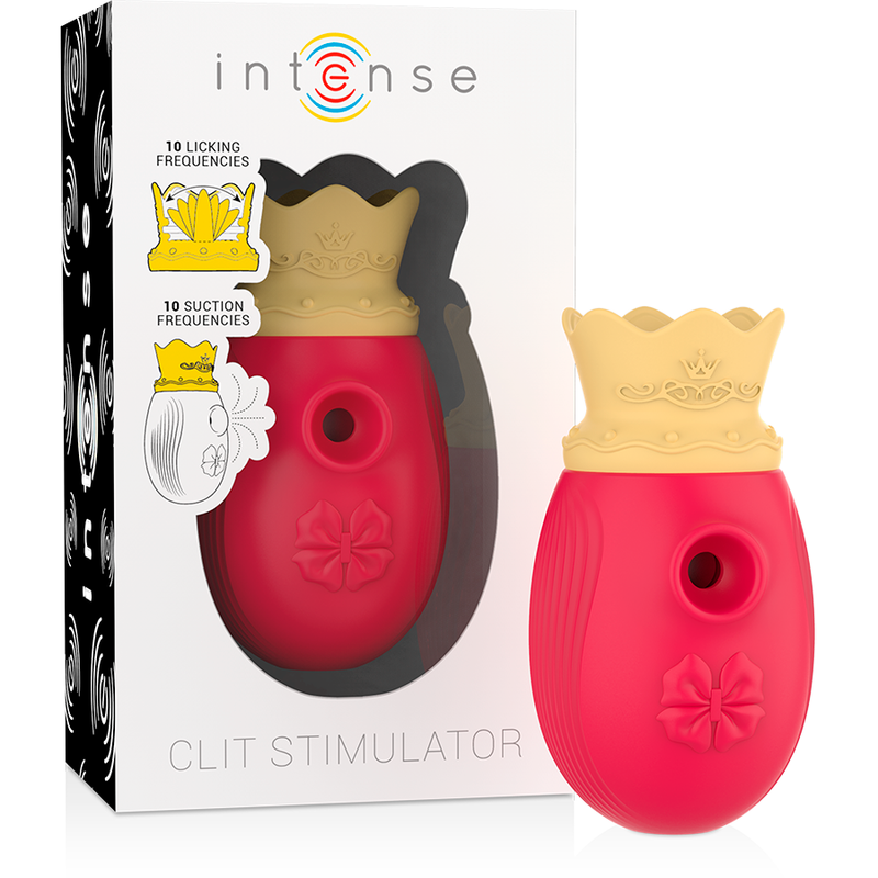 INTENSE - Estimulador de clítoris con succión y licking rojo