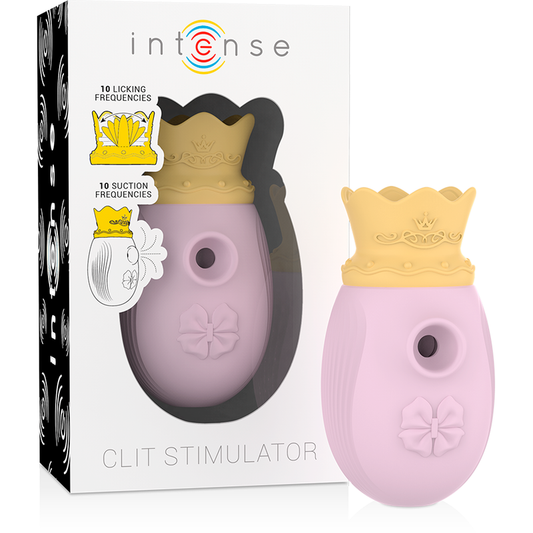 INTENSE - Estimulador de clítoris con succión y licking rosa