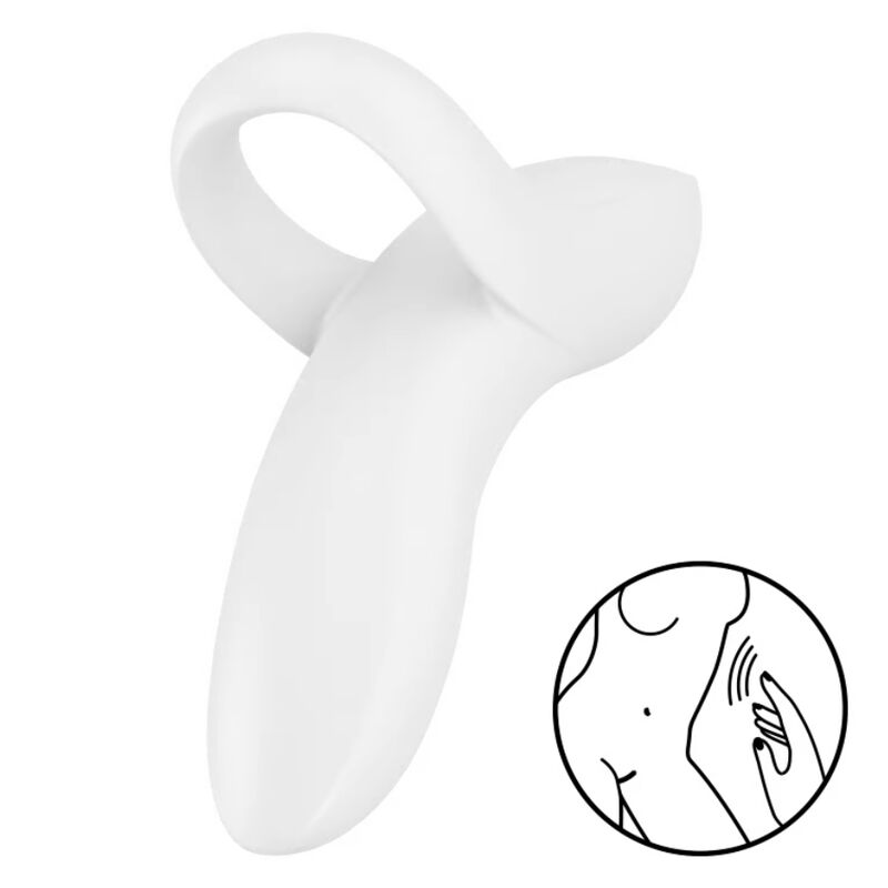SATISFYER - Bold Lover dedal vibrador blanco