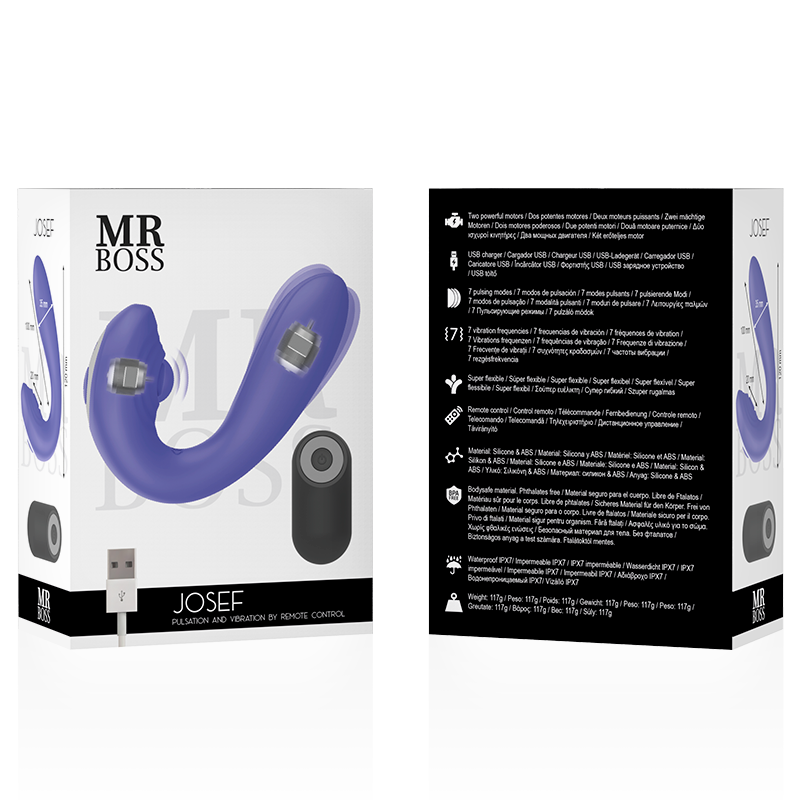 MR BOSS - Josef Pulsation & Vibration control remoto para parejas