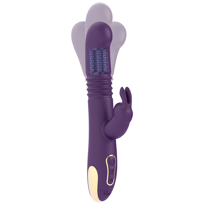 TREASURE - Bastian Rabbit Up & Down Rotador & Vibrador + Mando Control Remoto Watchme