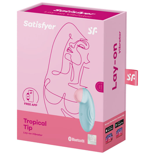 SATISFYER - Tropical Tip vibrador lay-on azul