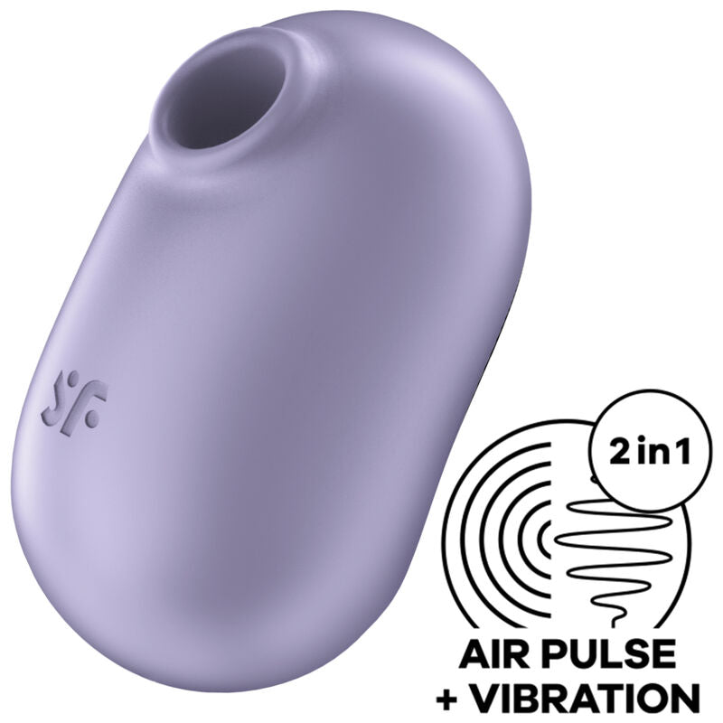 SATISFYER - Pro To Go 2 estimulador y vibrador doble violeta