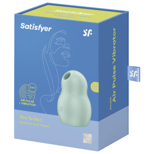 SATISFYER - Pro To Go 1 estimulador y vibrador doble verde