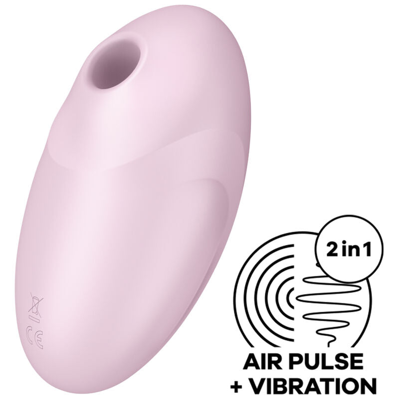 SATISFYER - Vulva Lover 3 estimulador y vibrador rosa